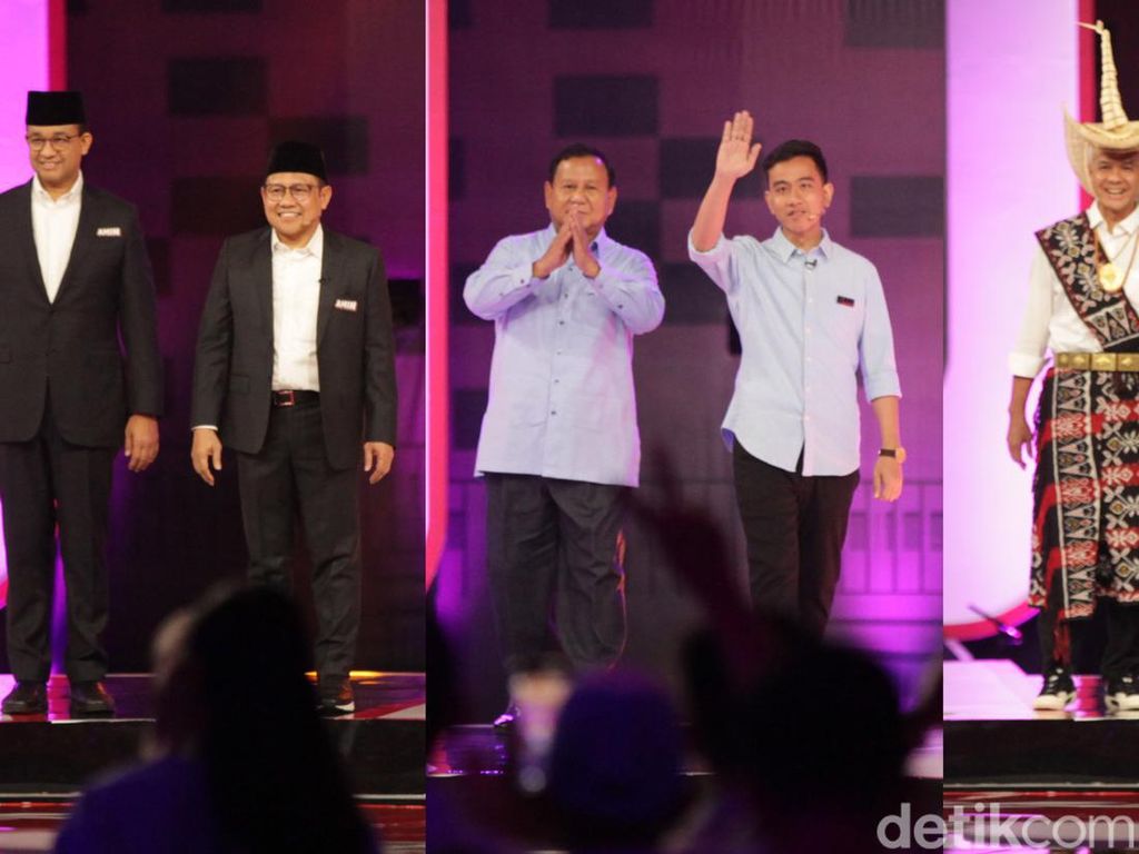Kostum Khas Capres-Cawapres di Debat Kedua Pilpres 2024 Kostum Khas Capres-Cawapres di Debat Kedua Pilpres 2024