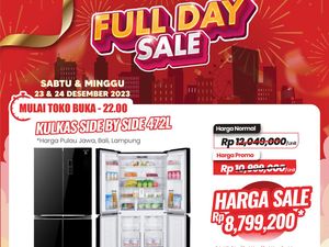 Cuma di Transmart, Beli Kulkas 4 Pintu Diskon Rp 3,2 Juta!
