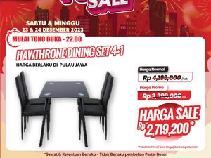 Meja Makan Diskon Gede-gedean di Transmart Full Day Sale, Hemat Rp 1,5 Juta!