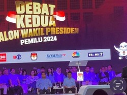 Momen Gibran Sibuk Mencatat saat Cak Imin dan Mahfud Paparkan Visi Misi