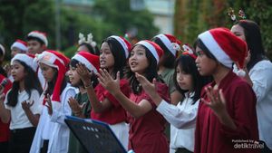 Semarak Natal di Pedestrian Bundaran HI