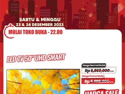 TV LED 50 UHD Smart TV di Transmart Full Day Sale Diskon Rp 2,1 Juta
