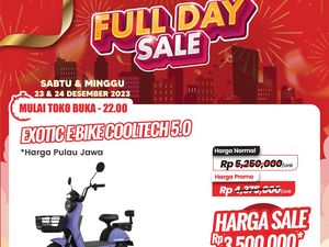 Sepeda Listrik di Transmart Full Day Sale Diskon!