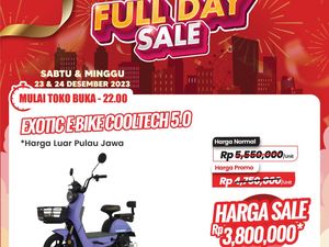 Jangan Lewatkan! Beli Sepeda Listrik Hemat Rp 2 Juta di Transmart Full Day Sale