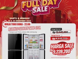 Transmart Full Day Sale Hari Ini! Beli Kulkas Premium Diskon Rp 3 Jutaan