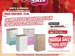 Buruan ke Transmart! Lemari Susun Keren Diskon Rp 600 Ribu