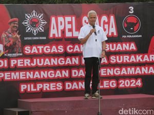 Ganjar Minta Satgas PDIP Awasi Kecurangan Pemilu: Tak Boleh Ragu, Tabrak!