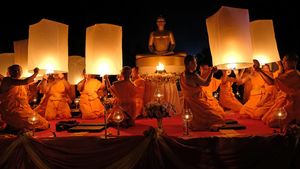 Melihat Penerbangan Lampion Perdamaian di Borobudur