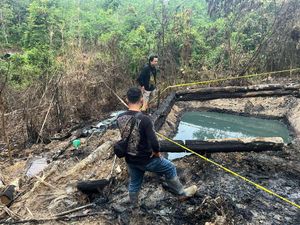 Tim Gabungan Tutup 8 Sumur Minyak Ilegal di Tahura STS Jambi Tim Gabungan Tutup 8 Sumur Minyak Ilegal di Tahura STS Jambi