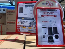 Cuma di Transmart Full Day Sale, Beli Mesin Cuci Bonus Setrika