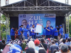 Zulhas Disambut Antusias Tinggi saat Berkampanye di Brebes Jateng