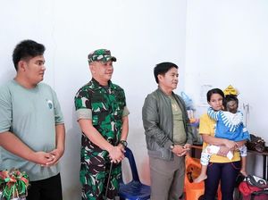 Pascaoperasi Benjolan Kepala, Balita di Nias Dijenguk Pj Gubernur Sumut