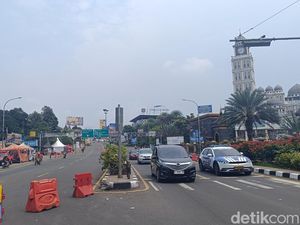 One Way dari Puncak Menuju Jakarta Diberlakukan, Lalin Ramai Lancar