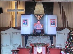 Ucapan Selamat Natal Kapolri Ditayangkan di Seluruh Gereja Setiabudi Jaksel