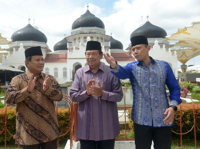 Momen Prabowo-SBY-AHY Hadiri Peringatan 19 Tahun Tsunami Aceh