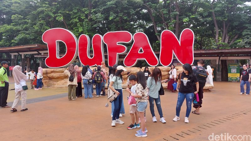 Suasana di Dufan, Taman Impian Jaya Ancol, Jakarta Utara, 26 Desember 2023. (Rumondang Naibaho/detikcom)