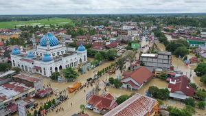 Penampakan Banjir di Aceh Utara, Halaman Masjid Raya Ikut Terendam