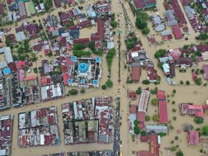 Foto Udara Banjir di Aceh Utara Foto Udara Banjir di Aceh Utara