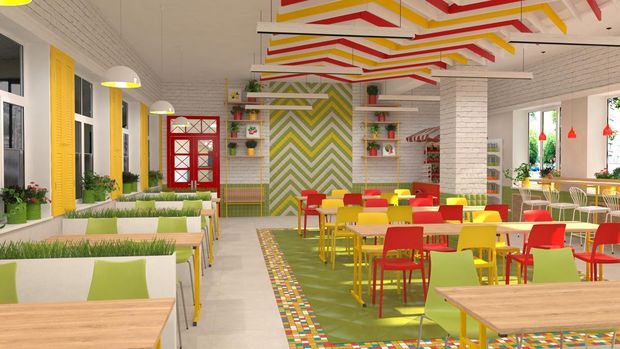 ilustrasi cafe playground