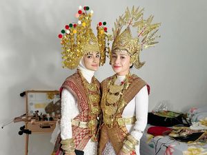 6 Foto Nagita Slavina Jadi Gadis Lampung, Diarak Bareng Putri Zulkifli Hasan