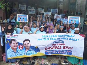 Majelis Taklim Jabar Gabung Gaspoll Bro Komitmen Menangkan Prabowo-Gibran