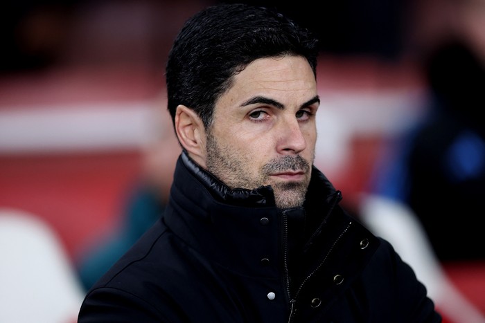 Soccer Football - Champions League - Group B - Arsenal v RC Lens - Emirates Stadium, London, Britain - November 29, 2023 Arsenal manager Mikel Arteta before the match REUTERS/David Klein