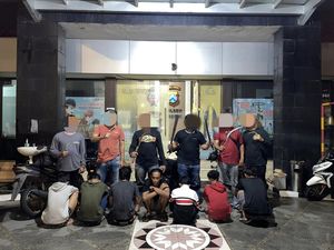 9 Gangster Tawuran di Gresik Diringkus, 1 Korban Terluka Bacok