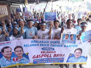 Relawan Erick Thohir Gabung Gaspoll Bro, Dukung Prabowo-Gibran
