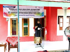 Rumah Warga Banyuwangi Dibedah dengan Metode Tahan Gempa