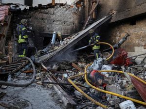 Penampakan Stasiun Kereta Kostyantynivka Hancur Dibombardir Rusia