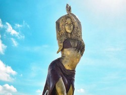 Patung Penghormatan untuk Shakira di Kampung Halaman Kolombia