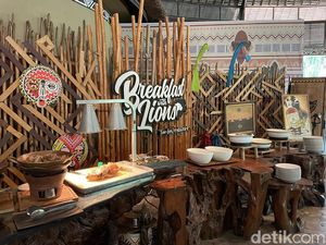 Bersantap Ditemani Singa di Taman Safari Bali