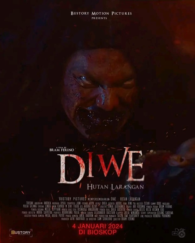 Film Indonesia terbaru Januari 2024, Diwe: Hutan Larangan (2024)/ Foto: Afici Entertainment