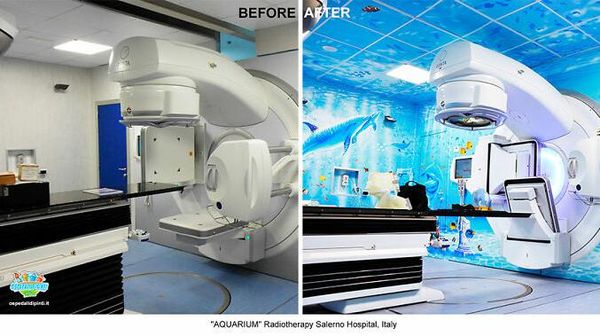 Foto Sebelum dan Sesudah Rumah Sakit Dihiasi Mural, Bikin Takjub