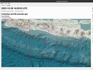 Gempa M 2,5 di Perairan Bantul Malam Ini