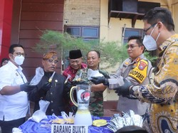 Ribuan Pil Koplo, Sabu, dan Ganja Tangkapan Polres Probolinggo Dimusnahkan