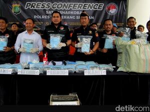 Polres Tangsel Gagalkan Peredaran 27 Kg Ganja untuk Malam Tahun Baru