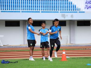 Pemain PSIM Jogja Geber Latihan Fisik Jelang Babak 12 Besar Liga 2