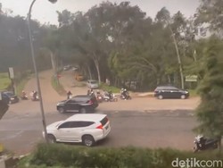 Kepanikan Saat Angin Kencang Terjang Area Dago Resort Bandung