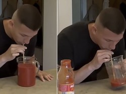 Rekor Unik Minum Saus Tomat