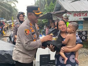 Aksi Polres Rokan Hulu Sosialisasi Pemilu Damai