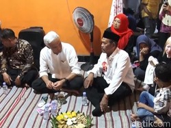 Ganjar Bermalam di Rumah Warga di Boyolali, Disambut Antusias