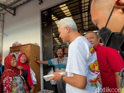 Kunjungi Pasar di Boyolali, Ganjar Terima Keluhan soal Kedelai Langka