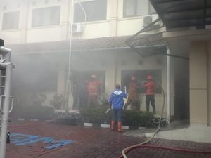 Kantor BKPSDM Kota Bogor Kebakaran, 1 Pegawai Alami Sesak Napas