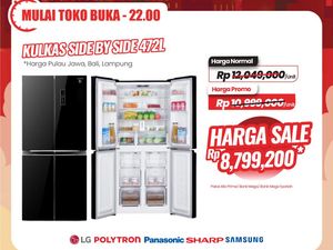 Kulkas Dua Pintu di Transmart Full Day Sale Diskon 3,8 Juta