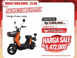 Sepeda Listrik di Transmart Full Day Diskon Jutaan Rupiah