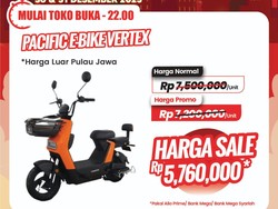 Sepeda Listrik di Transmart Full Day Diskon Besar!