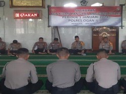 48 Anggota Polres OI Naik Pangkat, Ini Pesan Kapolres