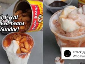 Es Krim Sundae Ini Dicampur Kacang Kalengan, Netizen Jijik