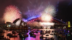 Meriahnya Pesta Kembang Api Pergantian Tahun 2024 di Australia